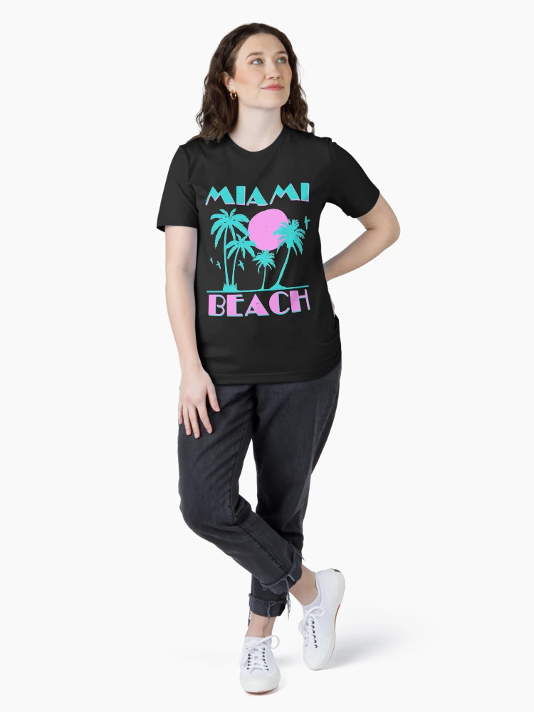 Débardeur Miami Beach - Style Rétro Années 70-80 - Pour Homme Et Femme - Coupe Classique Léger