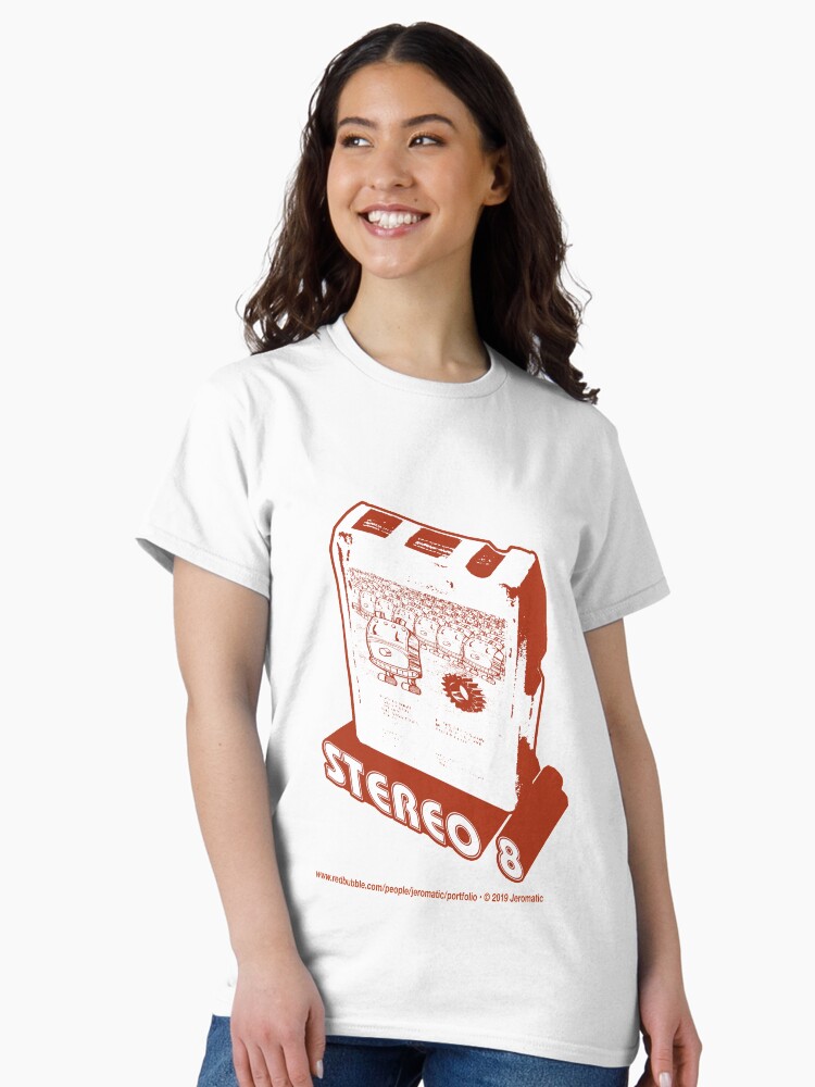 Thumbnail 1 of 7, Classic T-Shirt, Stereo 8 Eight Track designed and sold by jeromatic.