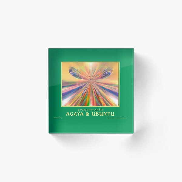 Novasutras Agaya & Ubuntu 'Metamorphia' Acrylic Block