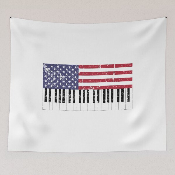 Item preview, American Flag Piano design designed and sold by phoxydesign.