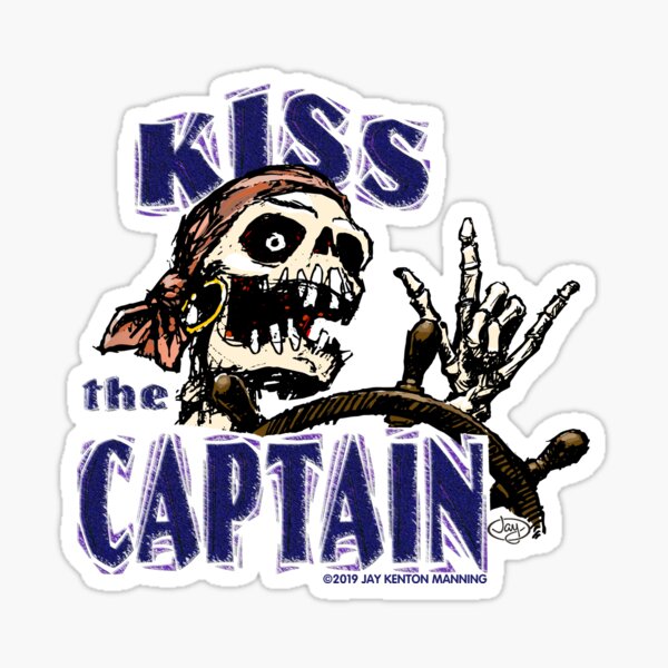 Kiss the Captain! Sticker