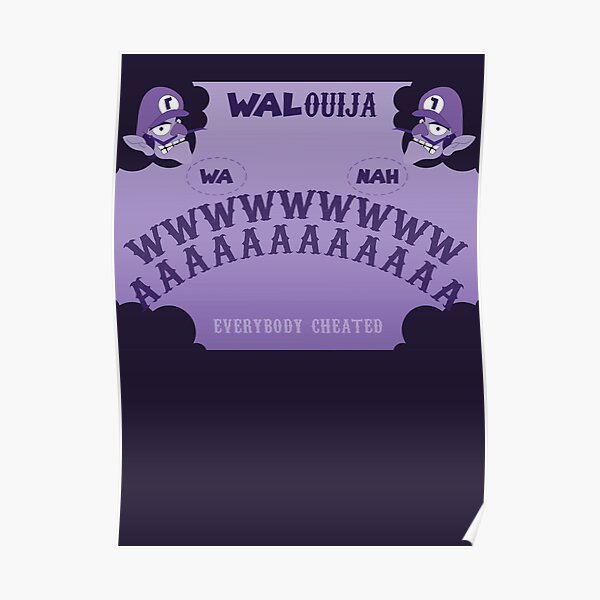 Waluigi Posters Redbubble - cute purple luma roblox