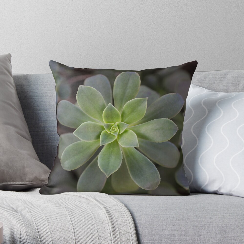 Zen Is Green Throw Pillow