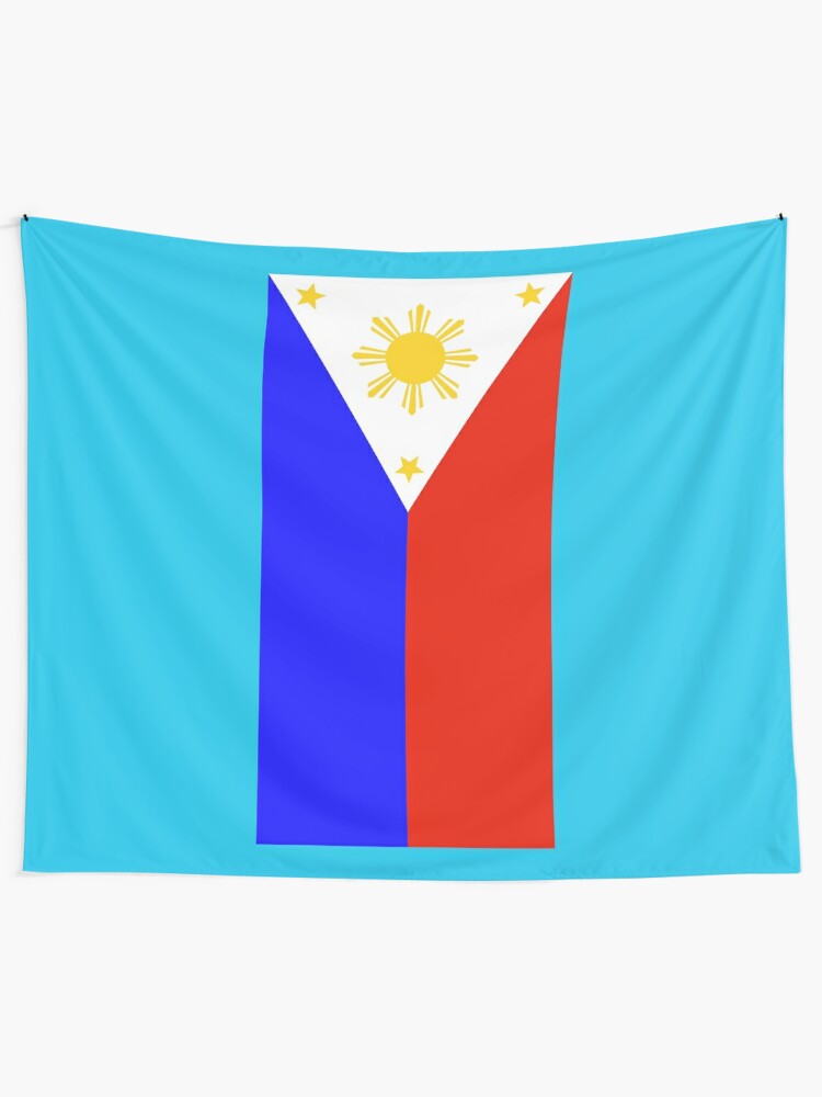 "Philippine Flag Verticle " Tapestry by KZiegman  Redbubble