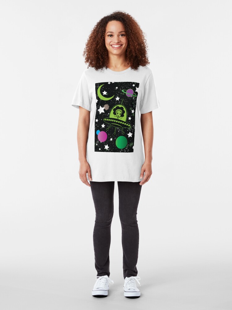 Alternate view of Afro Alien Slim Fit T-Shirt
