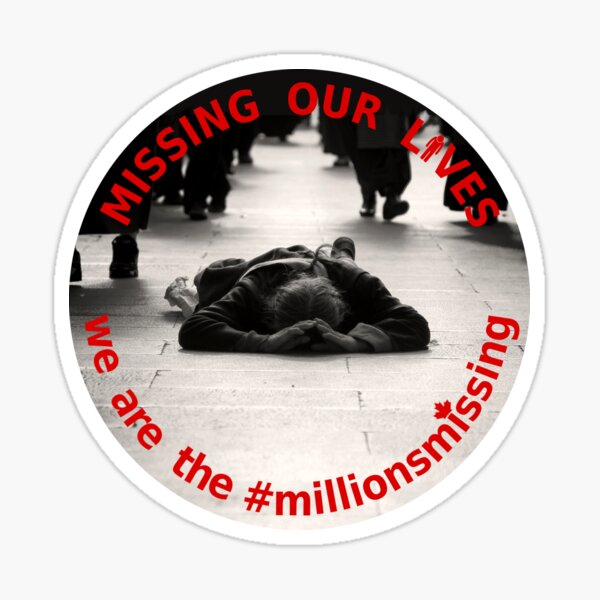 'Missing Lives 2' for Art on a Mission Sticker
