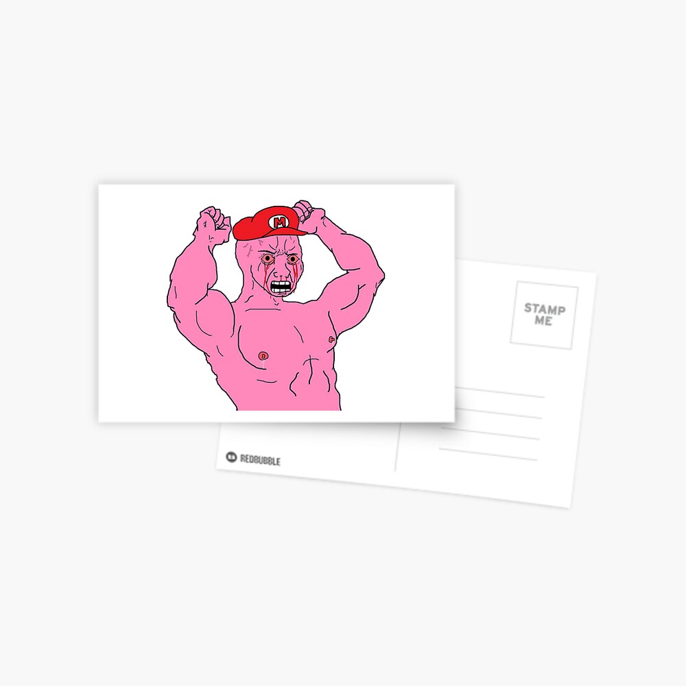 The /biz/ Pink Wojak Postcard