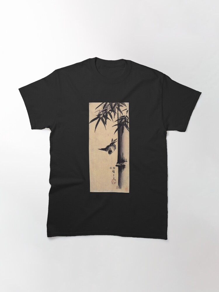 Alternate view of Sparrow and Bamboo 2 by Utagawa Hiroshige (Reproduction) Classic T-Shirt