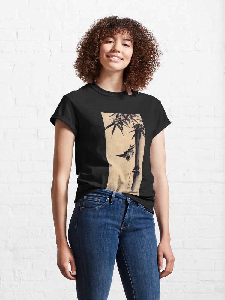 Alternate view of Sparrow and Bamboo 2 by Utagawa Hiroshige (Reproduction) Classic T-Shirt