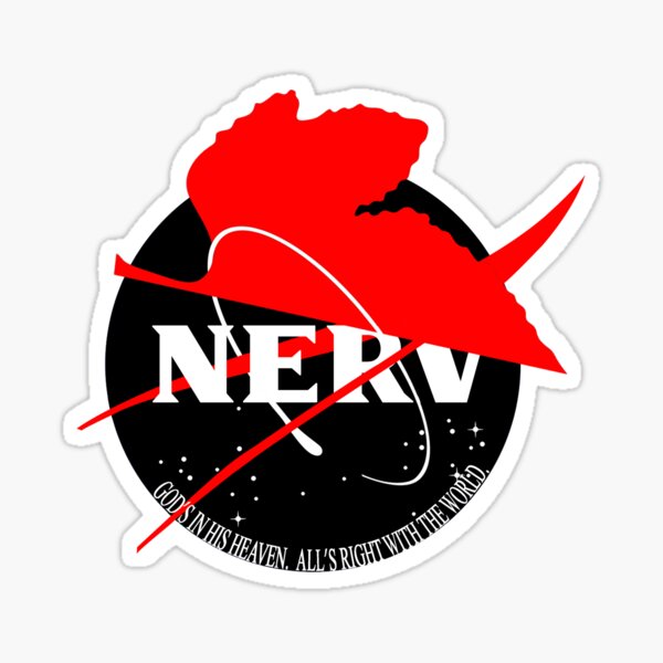 Vista previa del artículo con la obra «NASA x NERV dark», diseñado y vendido por dumbvaporwave.