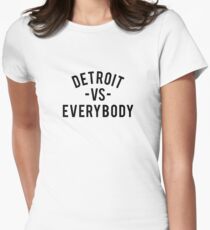 Detroit VS Everybody | Black Women's Fitted T-Shirt