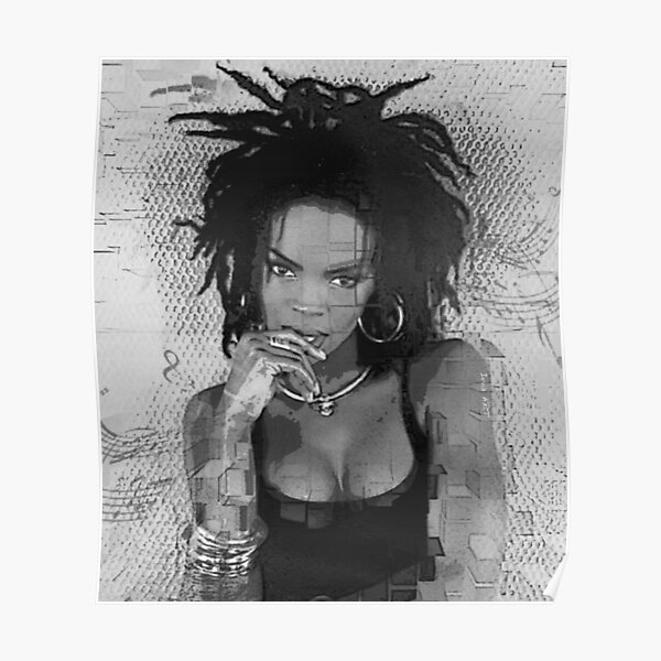 Magische Stimmung Lauryn Hill - Schwarz und Weiß - digitale Farbe von Iona Art Digital Poster
