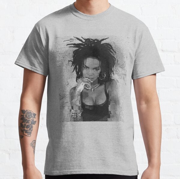magical vibes Lauryn Hill - black and white - digital paint by Iona Art Digital Classic T-Shirt