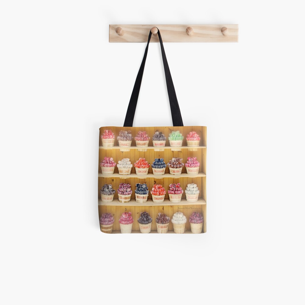 city tote in signature canvas with candy print