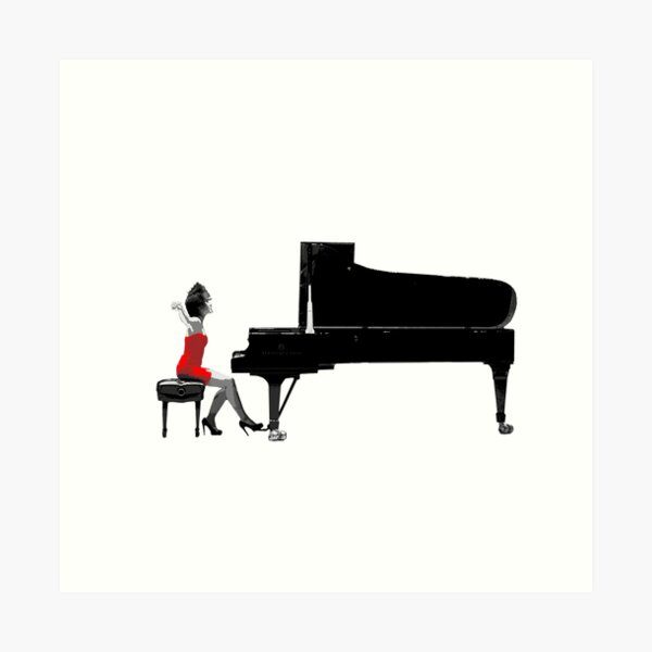 Vista previa del artículo con la obra «Yuja Wang», diseñado y vendido por vivalarevolucio.