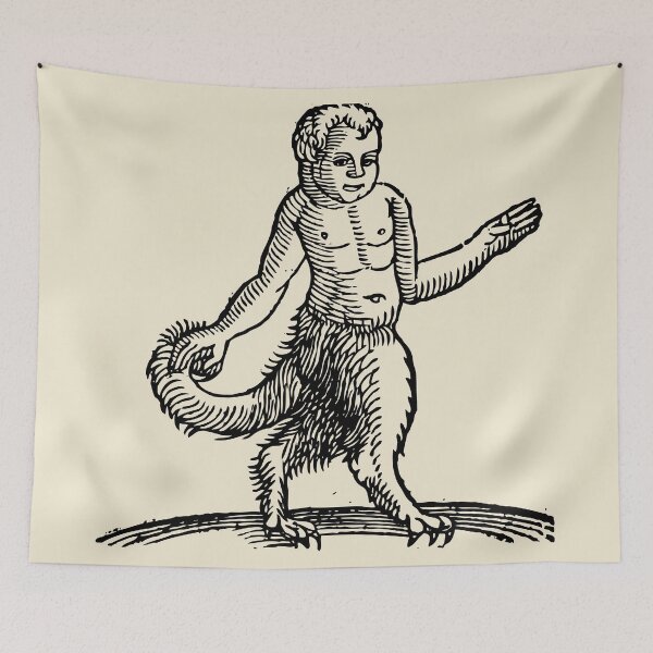 Item preview, Satyr Boy Antique Drawing | Old-Style Illustration designed and sold by freshlypeeled.