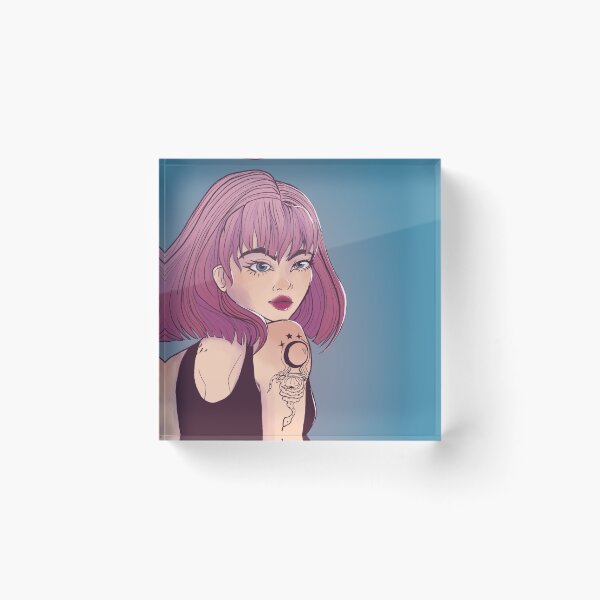 Item preview, Pink haired witch girl designed and sold by SkyGirls.