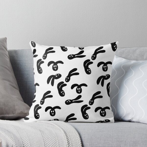 Item preview, Flop Bunny Pattern - Black White designed and sold by yolkratio.