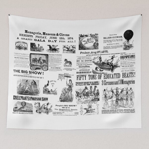 Item preview, Victorian Circus Poster Collage designed and sold by Anna Lemos.