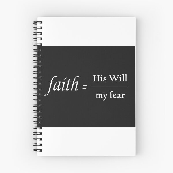 Item preview, Faith = WIll/Fear (blk)  designed and sold by dcm-designs.