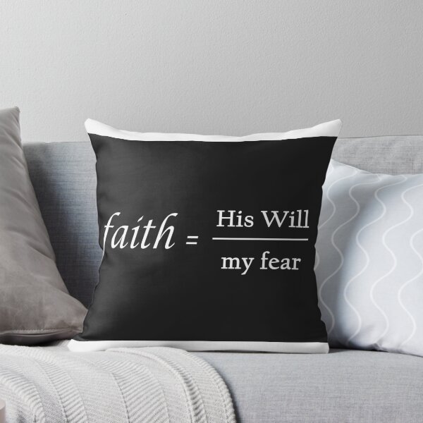 Item preview, Faith = WIll/Fear (blk)  designed and sold by dcm-designs.
