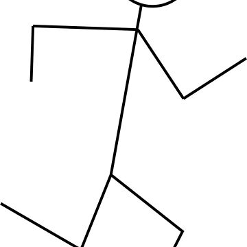 Artwork thumbnail, Small Running Stick Figure by ImTheClay