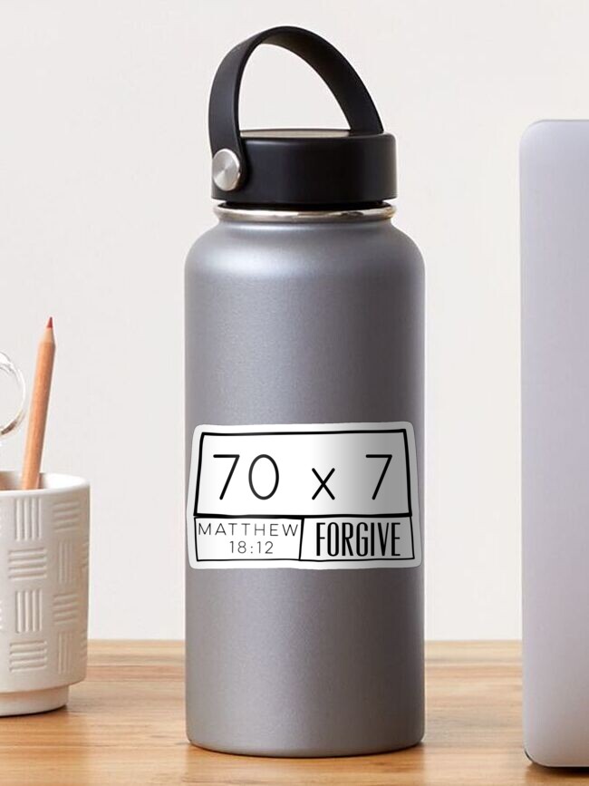 Forgive 70 Times 7 Matthew Tee Top Bible Verse Sticker By Pincgeneral Redbubble