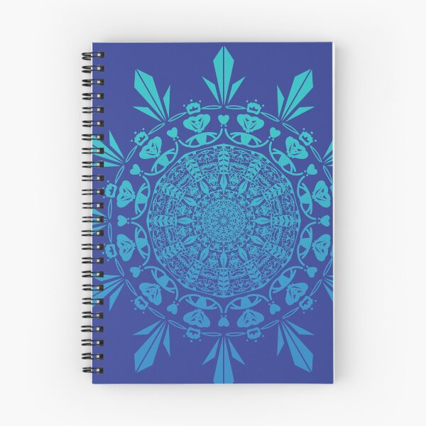 Item preview, blue ice mandala texture art designed and sold by desmondlow1801.