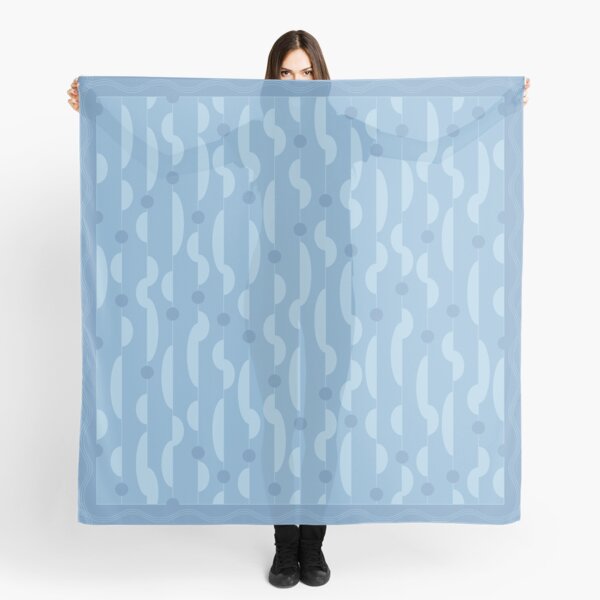 squiggleoo blues pattern Scarf