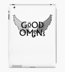 Good Omens Black and White Wings Allianz zwischen Gut und Böse iPad-Hülle & Klebefolie
