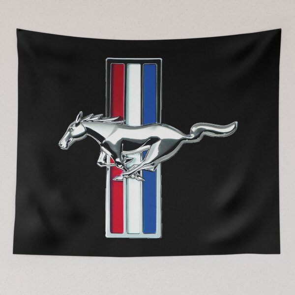 Item preview, Original Classic Vintage Mustang Emblem | Super High Image Resolution | Dark Background designed and sold by NeoMundo.