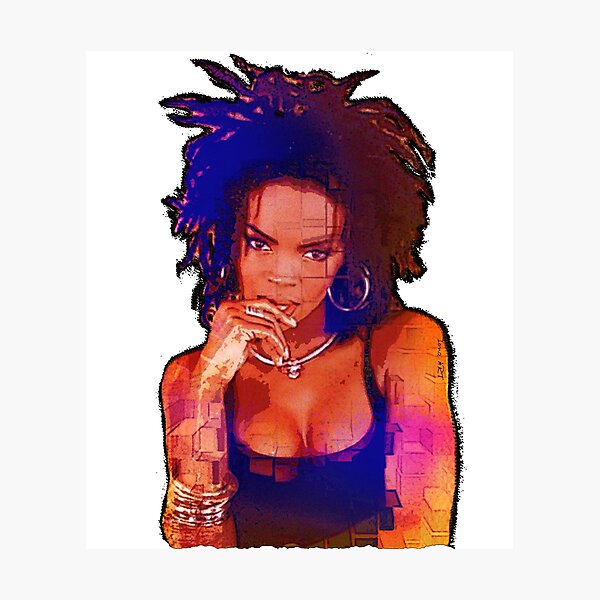 Item preview, magical vibes Lauryn Hill - just her - digital paint by Iona Art Digital designed and sold by IonaArtDigital.
