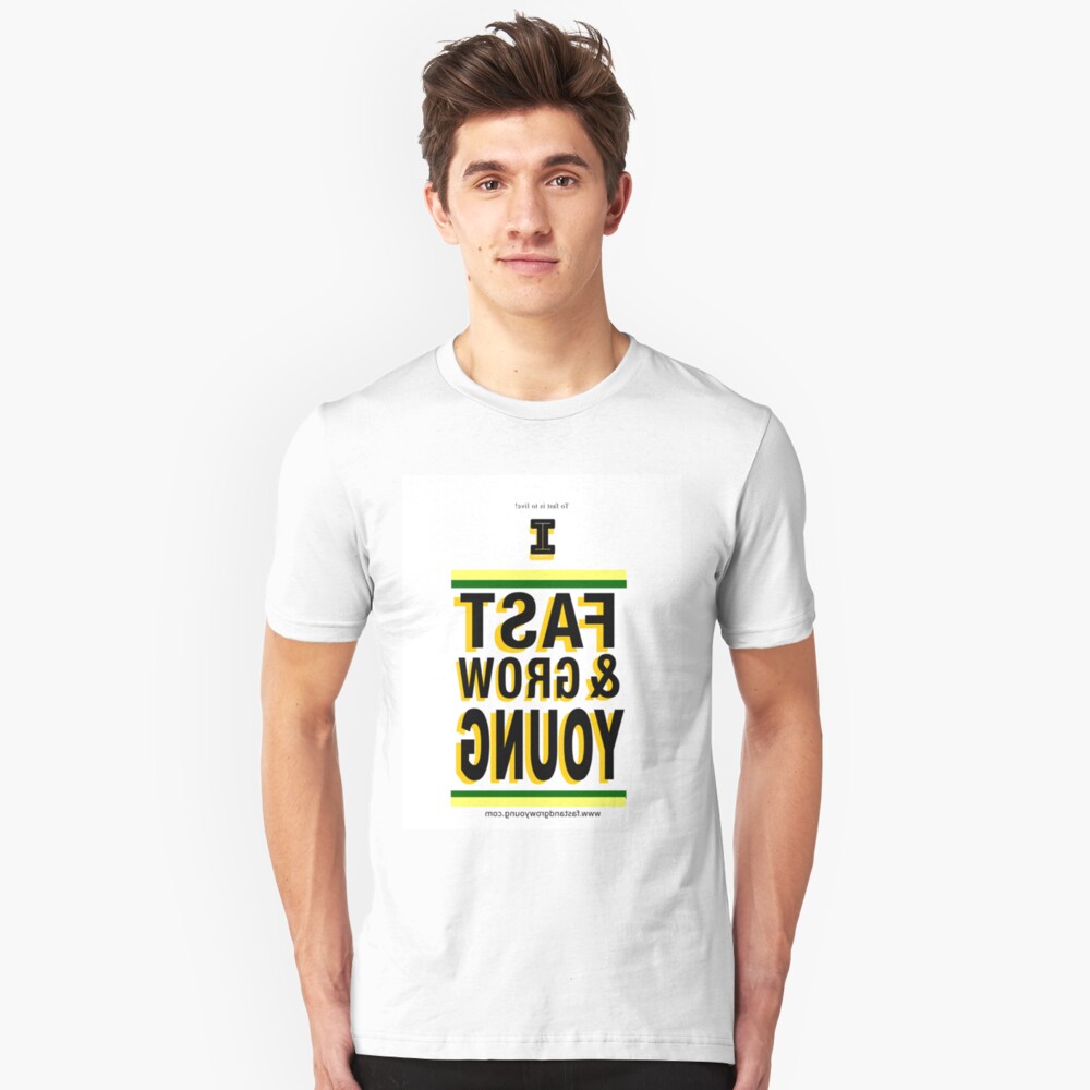 Fast & Grow Young "MIRROR MEE" TEE Slim Fit T-Shirt