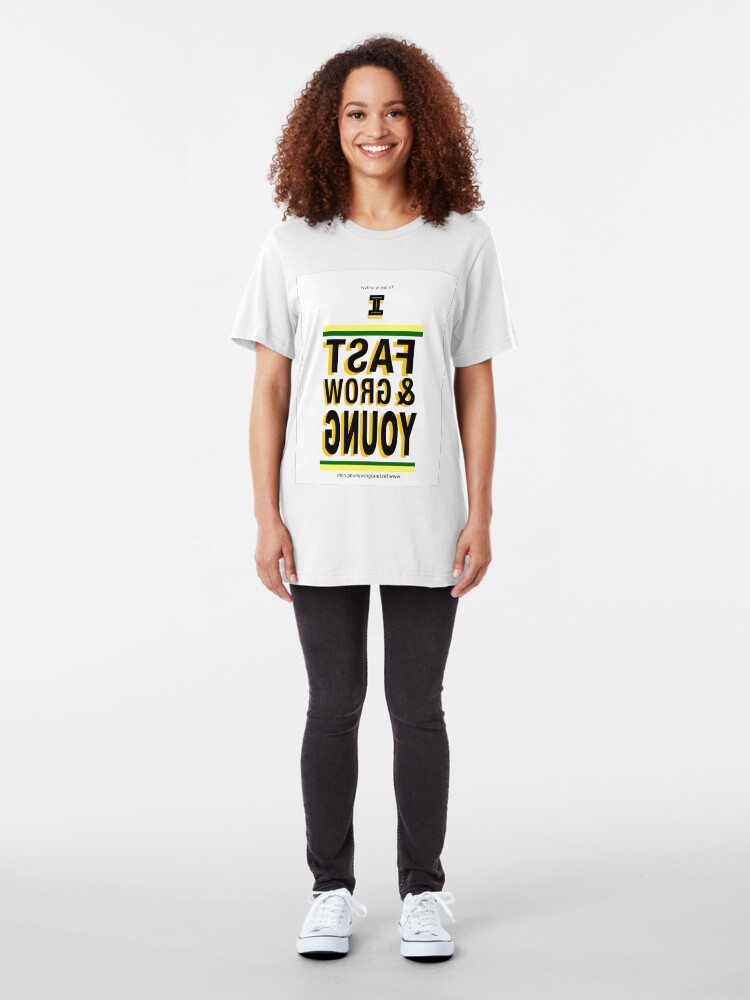 Alternate view of Fast & Grow Young "MIRROR MEE" TEE Slim Fit T-Shirt