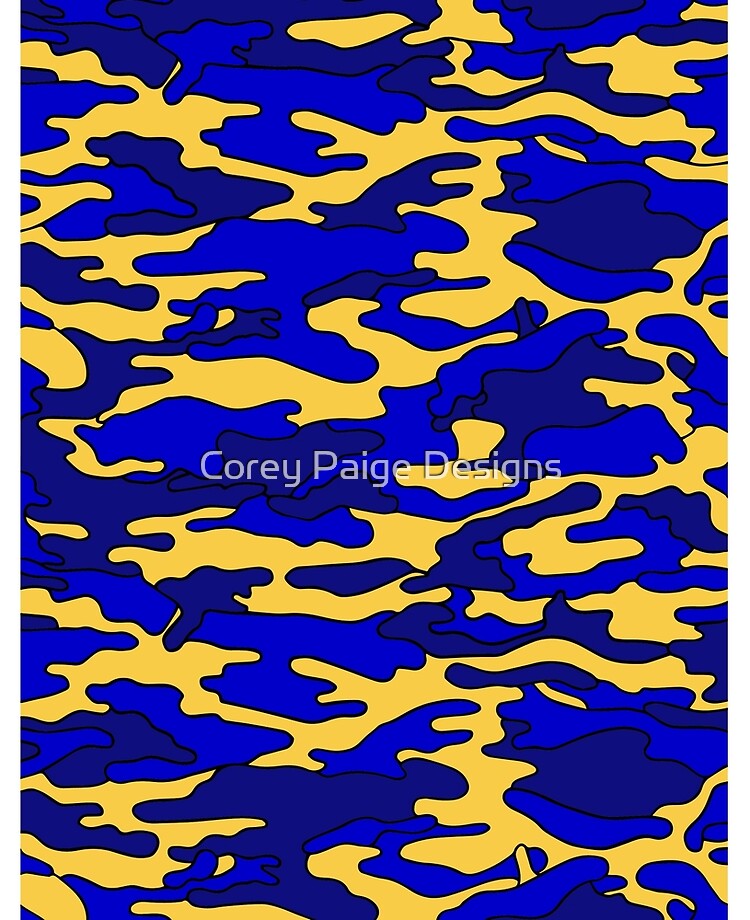 Blue & Yellow Camouflage | iPad Case & Skin