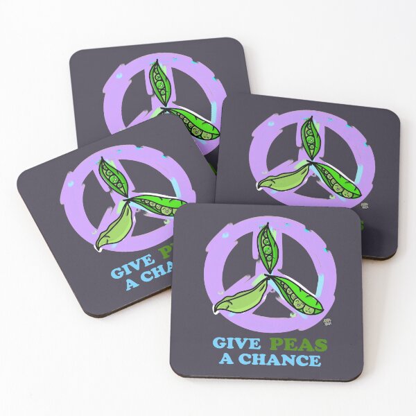 Item preview, GIVE PEAS A CHANCE Throw Blanket designed and sold by aydapadi.