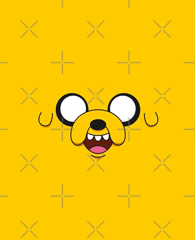 Adventure Time Jake Face Large Premium Coloured Glass