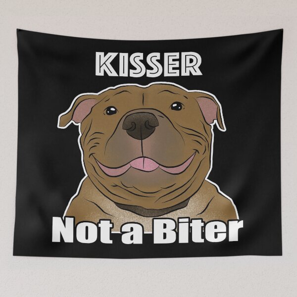 Item preview, Pitbull - Kisser Not a Biter designed and sold by SnoringDragon.