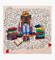 Reading is Dreaming with Open Eyes. Photographic Print