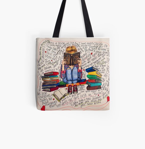 Reading is Dreaming with Open Eyes. All Over Print Tote Bag
