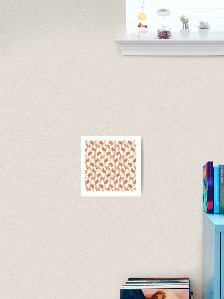 Thumbnail 2 of 3, Art Print, Delicate Flower Pattern designed and sold by ButaChaap.