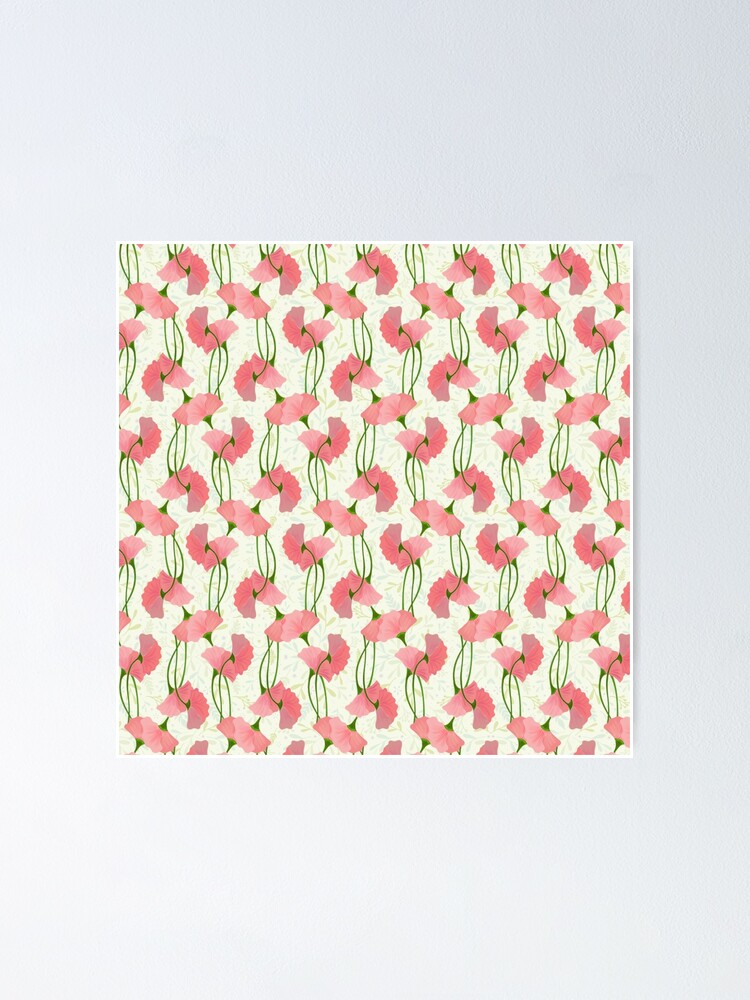 Thumbnail 1 of 3, Poster, Delicate Flower Pattern designed and sold by ButaChaap.