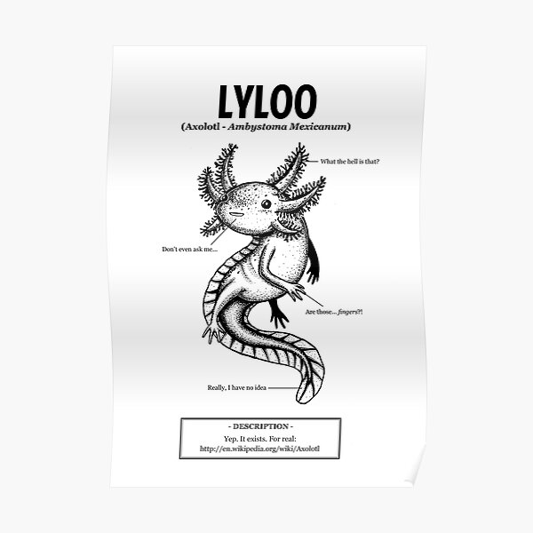 Un axolotl nommé Lyloo Poster