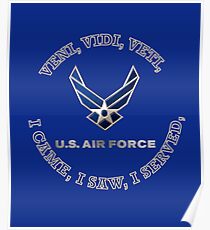 USAF LOGO VVV SHIELD Poster