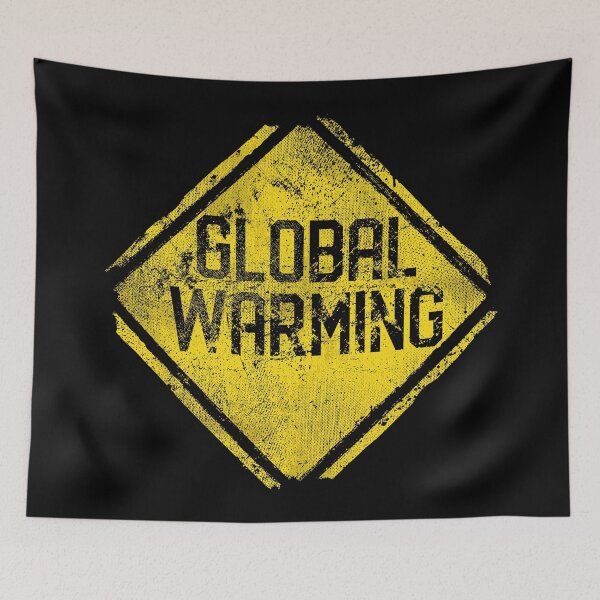 Item preview, Warning Sign: Global Warming designed and sold by Beka Designs.