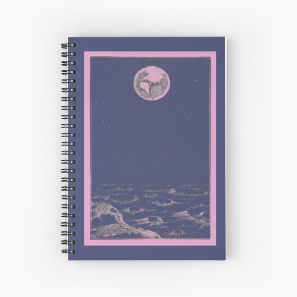 Earth from Space in Pink Spiral Notebook
