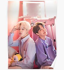 Póster Lindo BTS Duo Jihope Jimin y J-hope - Retrato