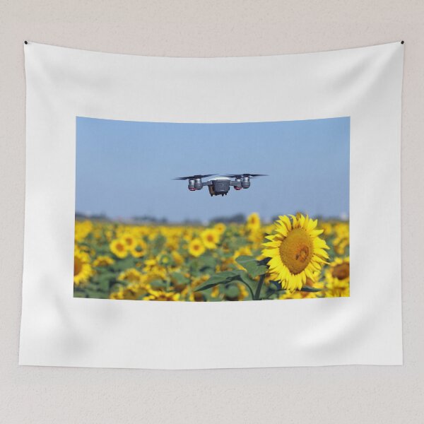 Item preview, The drone is flying over the field summer season designed and sold by goceris.