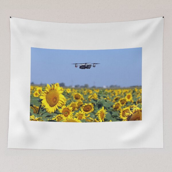 Item preview, The drone is flying over the field  designed and sold by goceris.