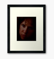 A Serious Moment with My Wife Framed Print